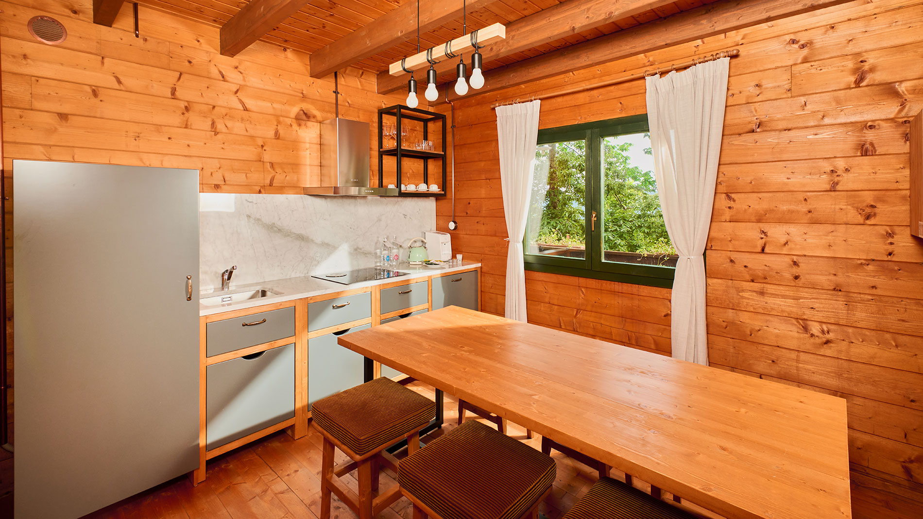 Kitchen at private chalet