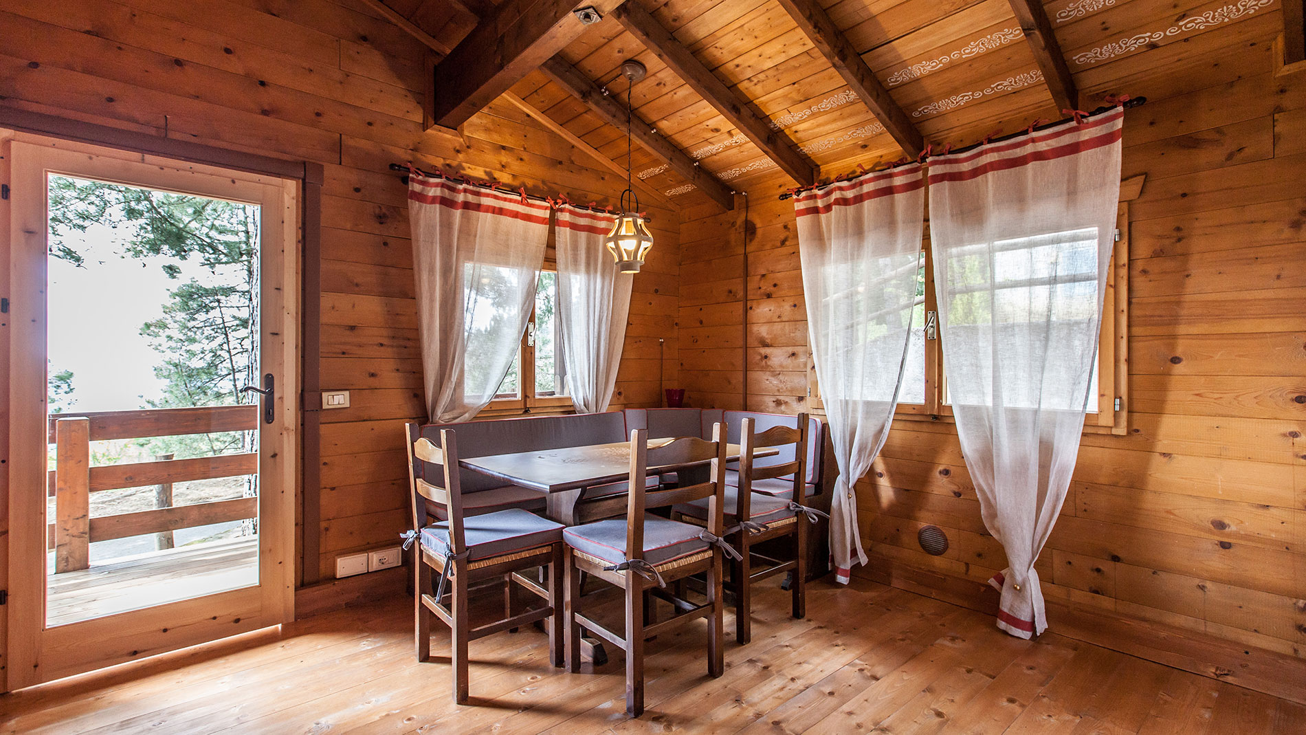Living room in shared chalet