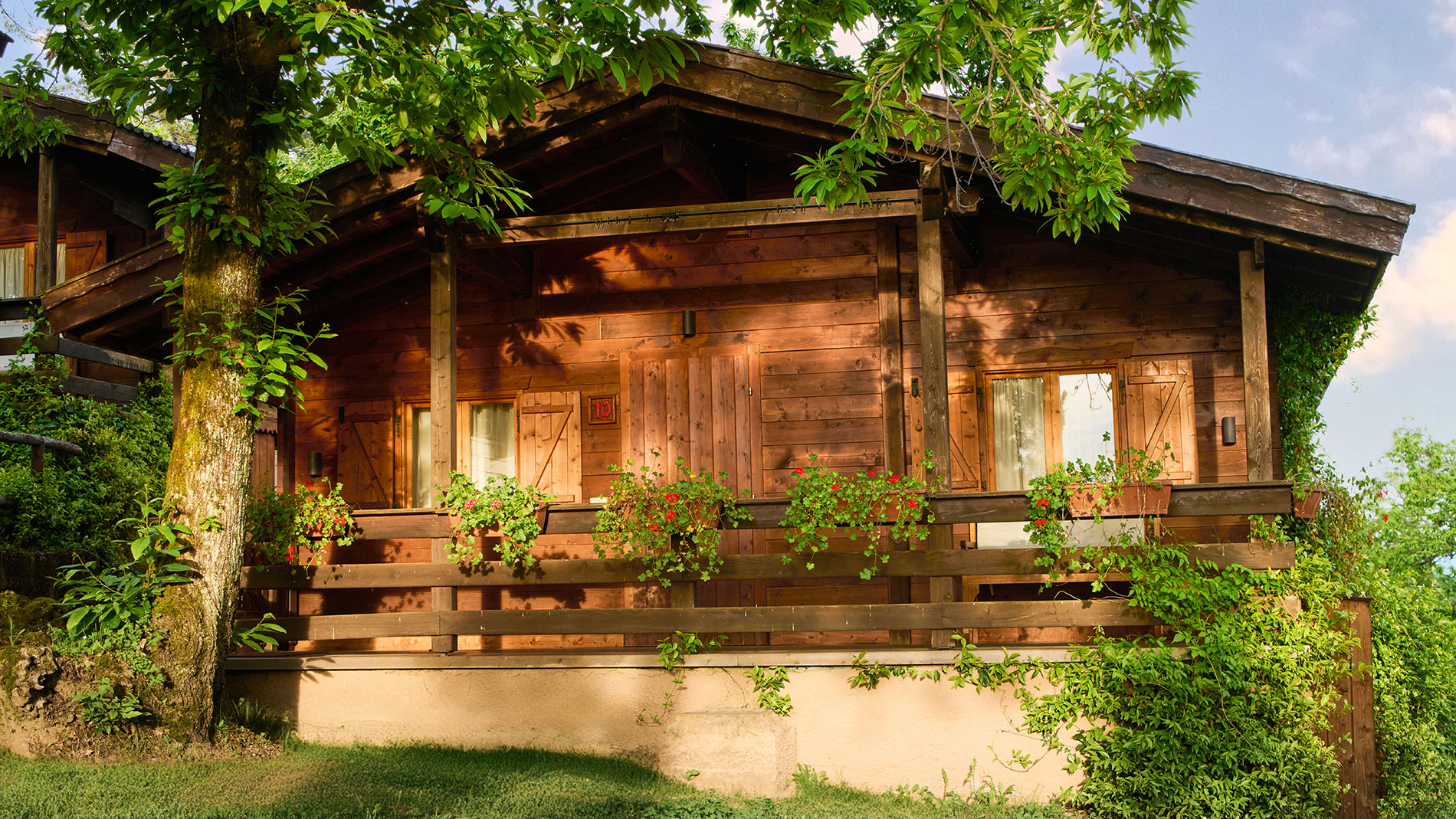 Outside view of shared chalet